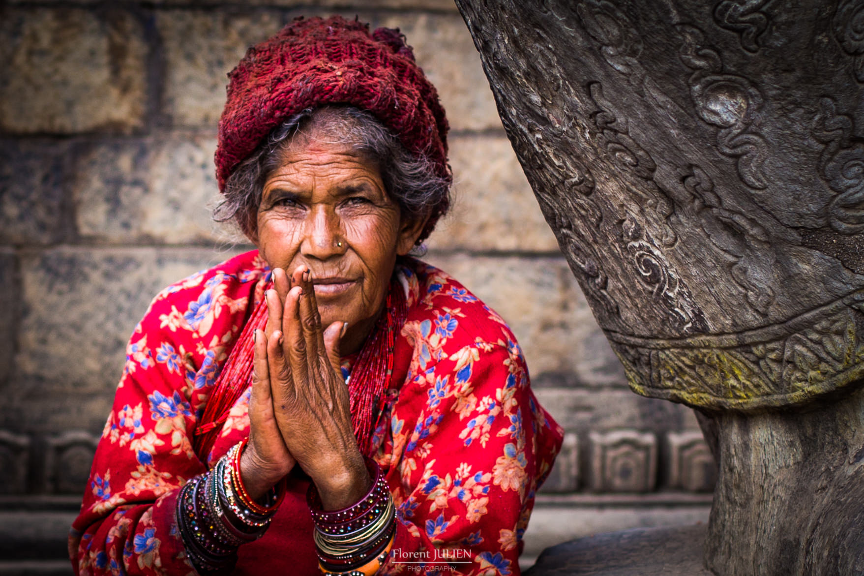 An old lady in Bhaktapur