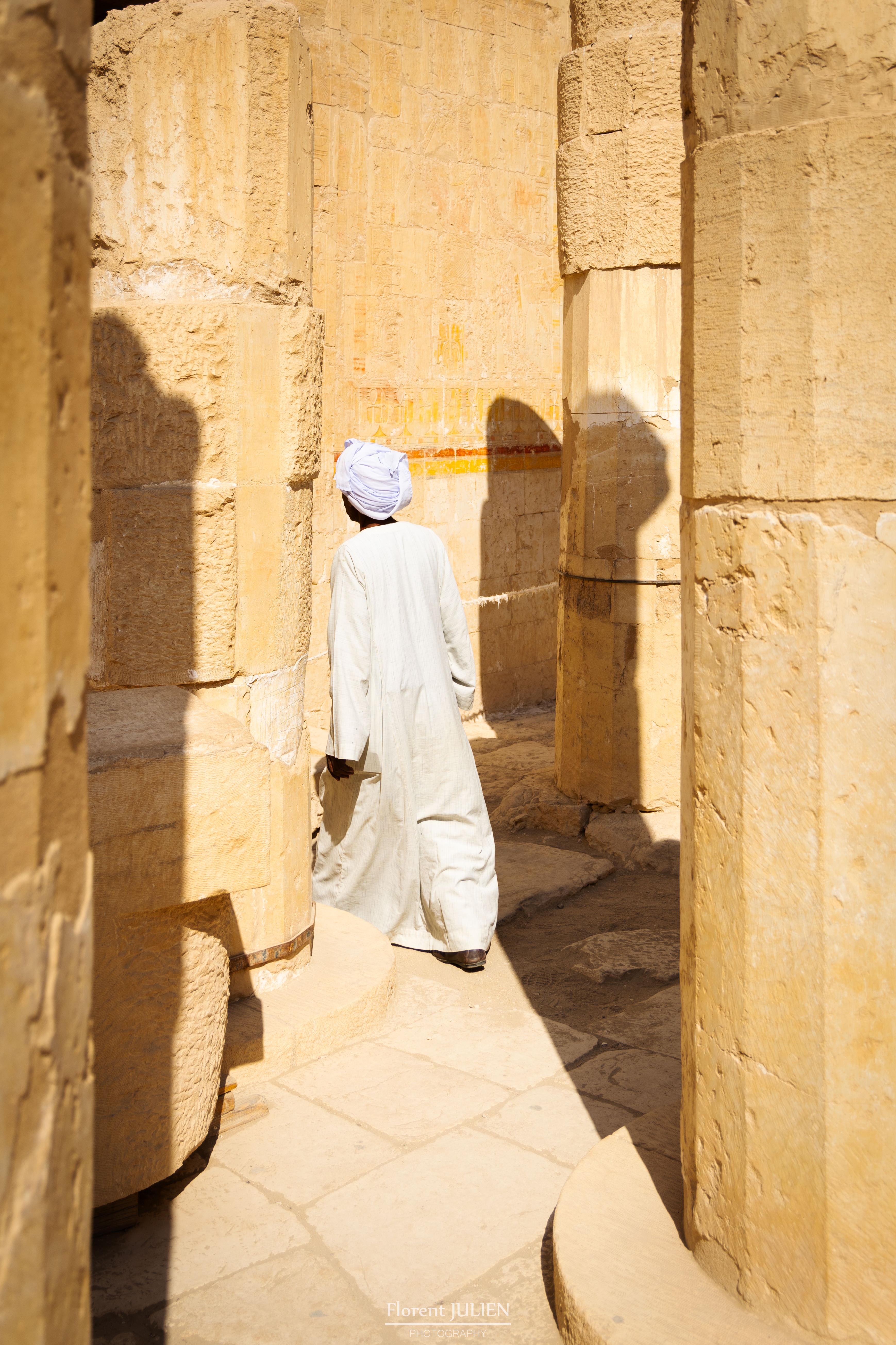 Scène de vie au Temple d'Hatchepsout